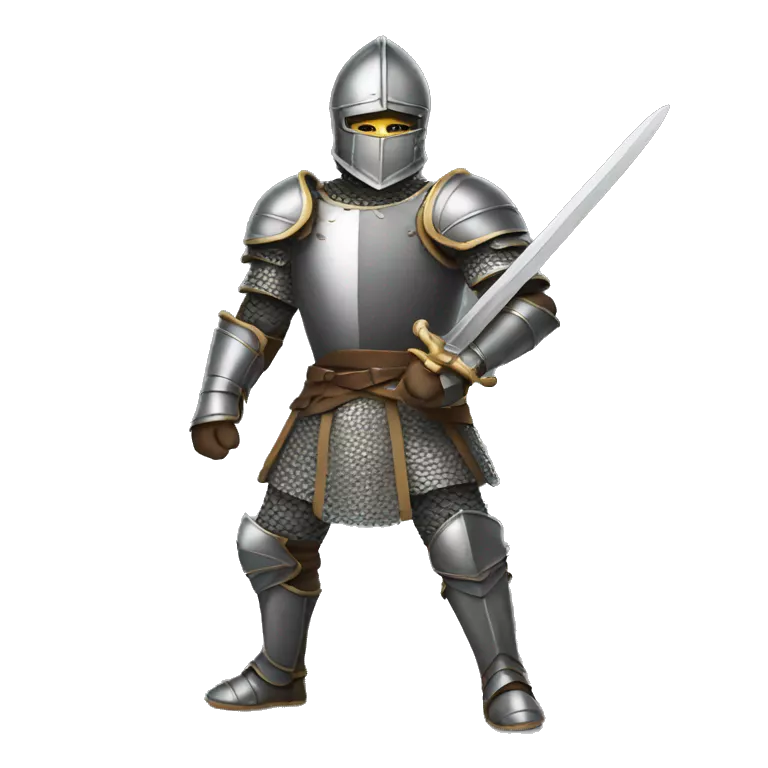knight fighting stance