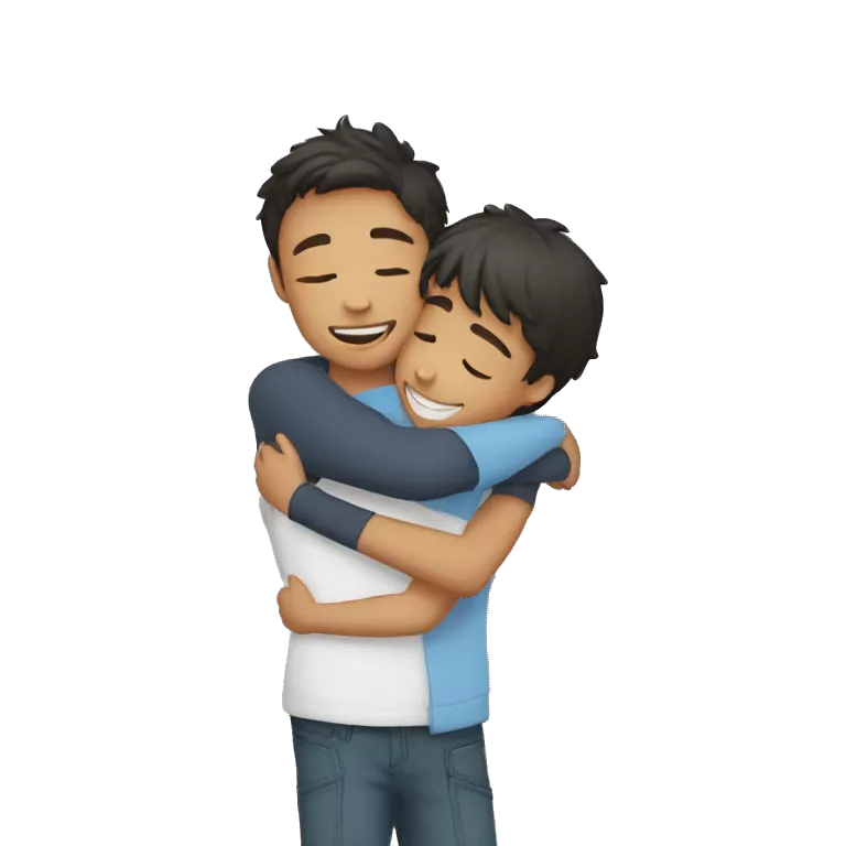 boys Hugging