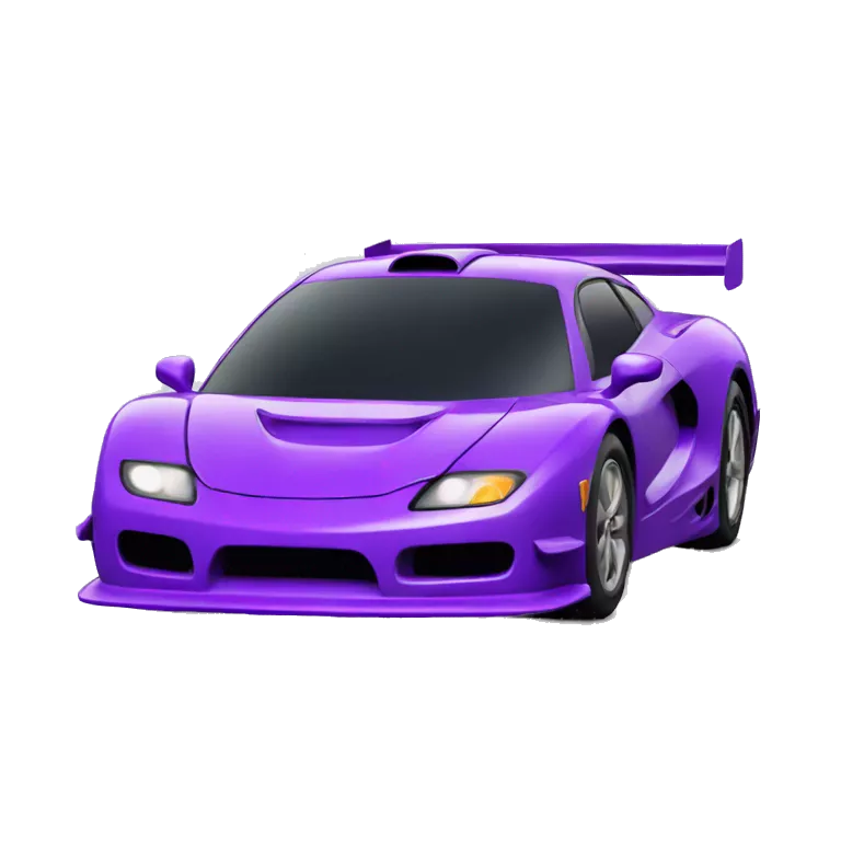 a purple race-car