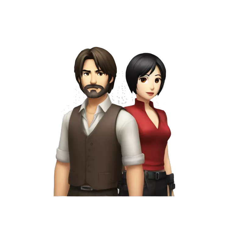 Ada wong and Leon