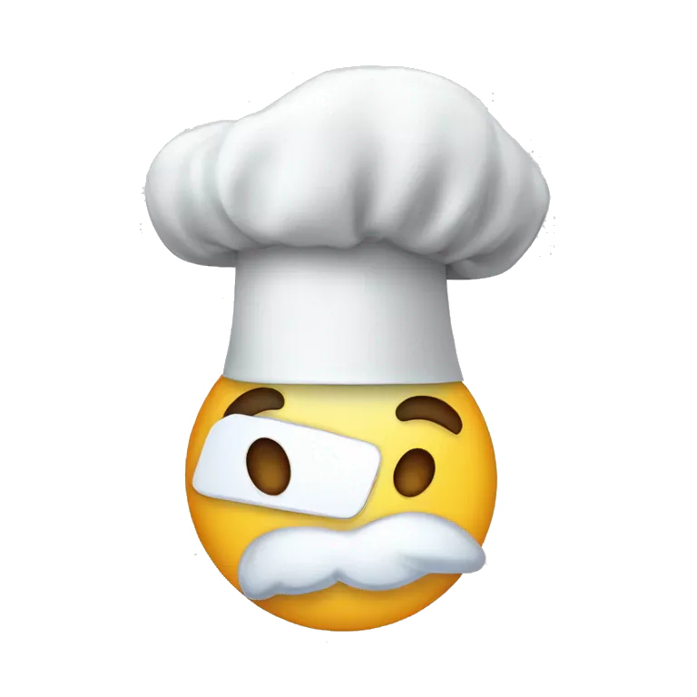 Chef hat emoji online