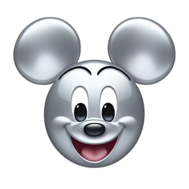 Platinum Mickey Mouse Face