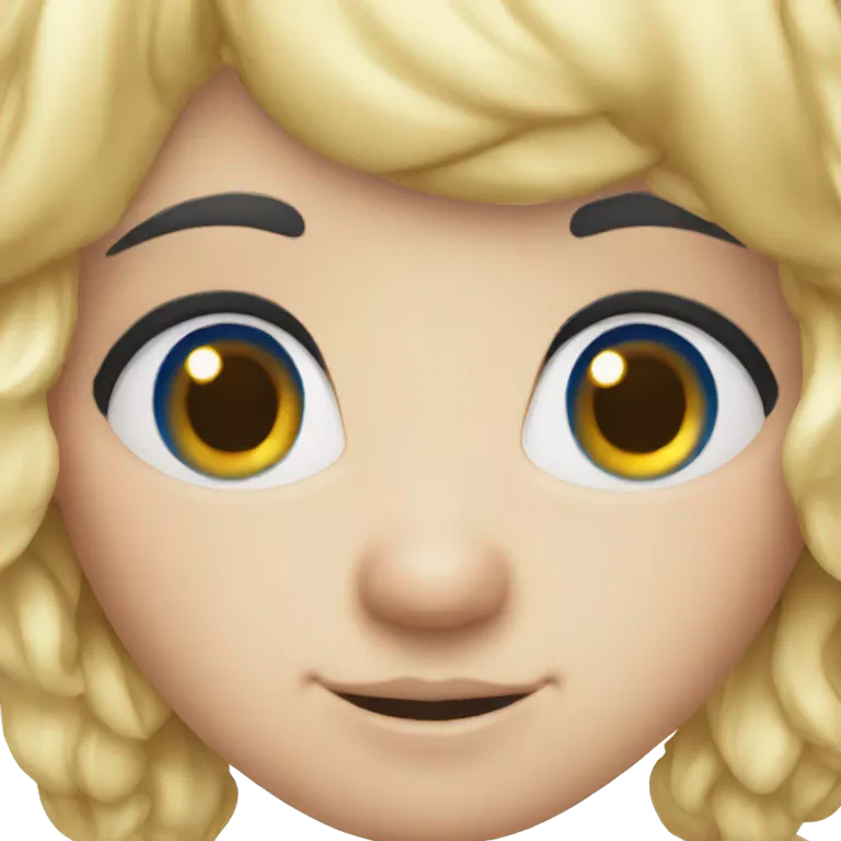 Gnome with blue eyes blonde hair