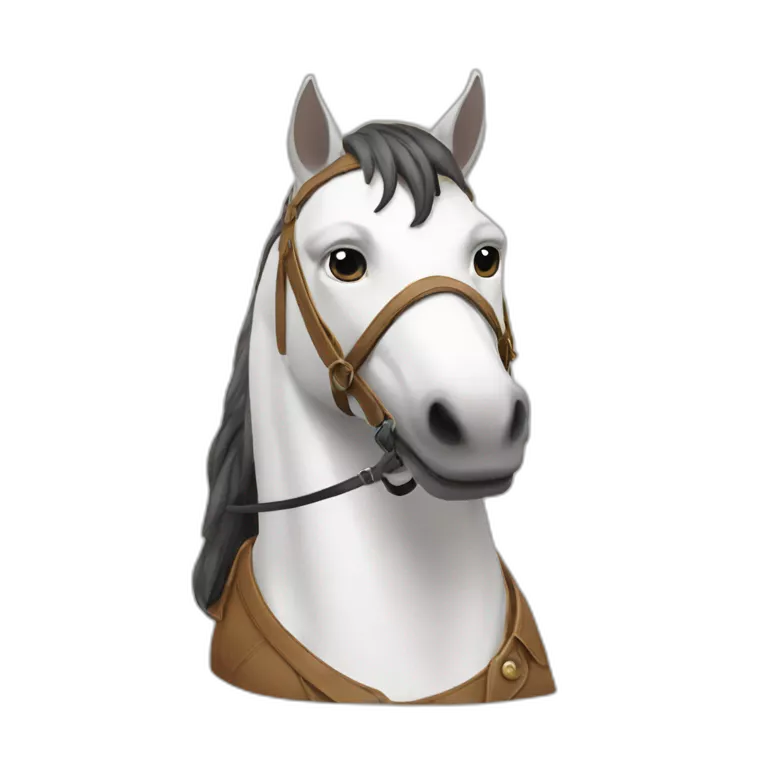 Un chat sur un cheval