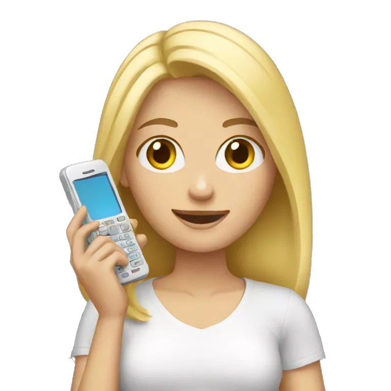 blonde holding a phone in her hands