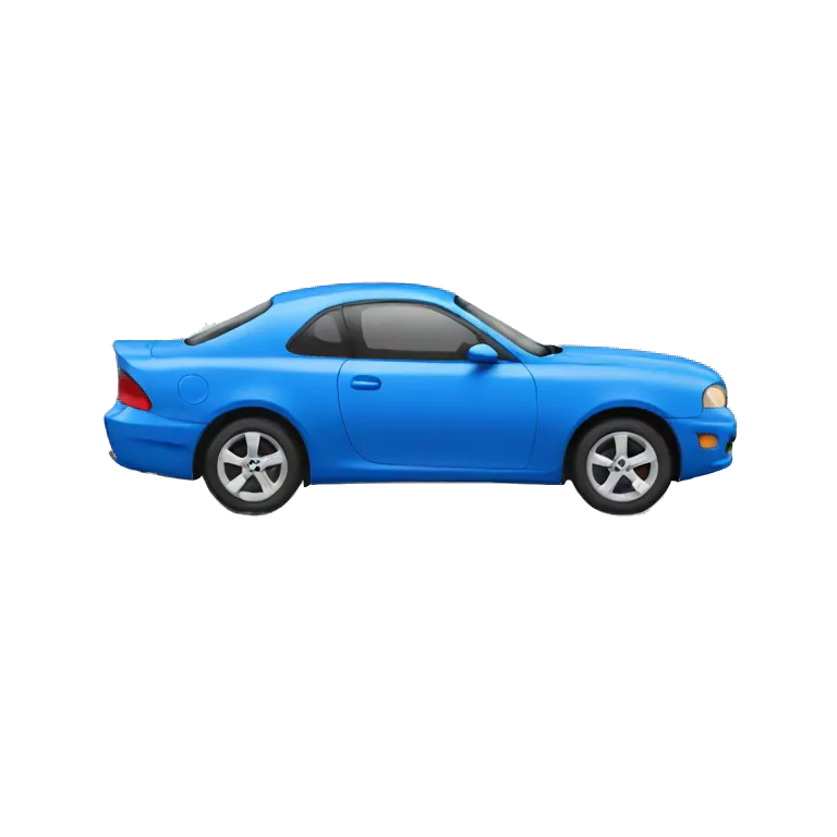 blue car