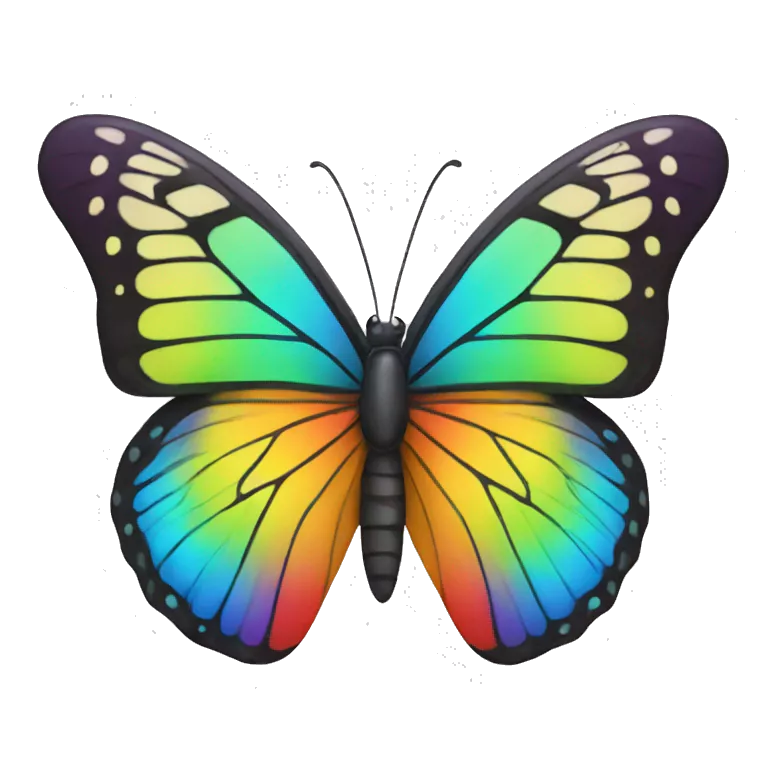 rainbow butterfly