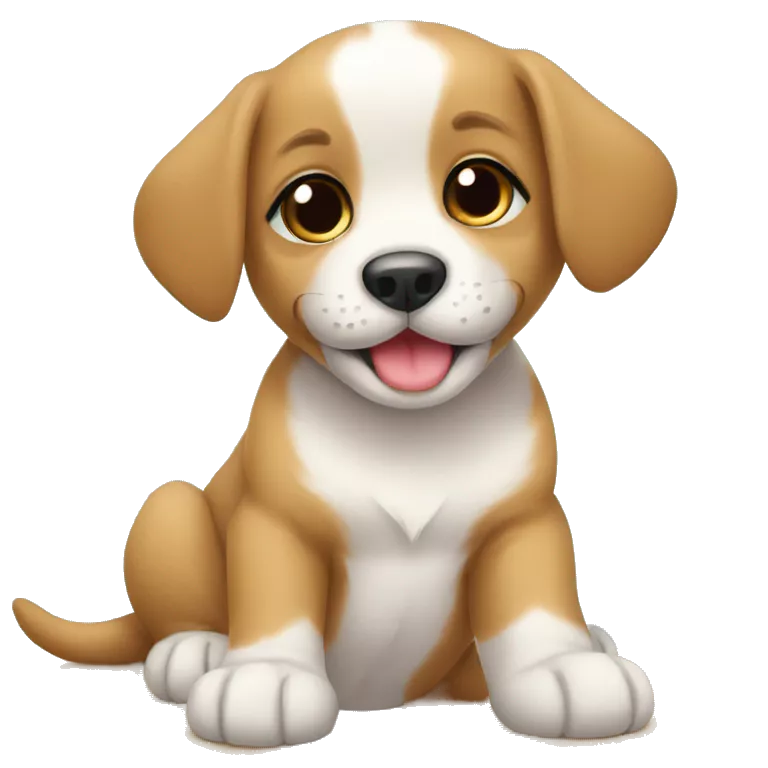 A puppy wishing good morning