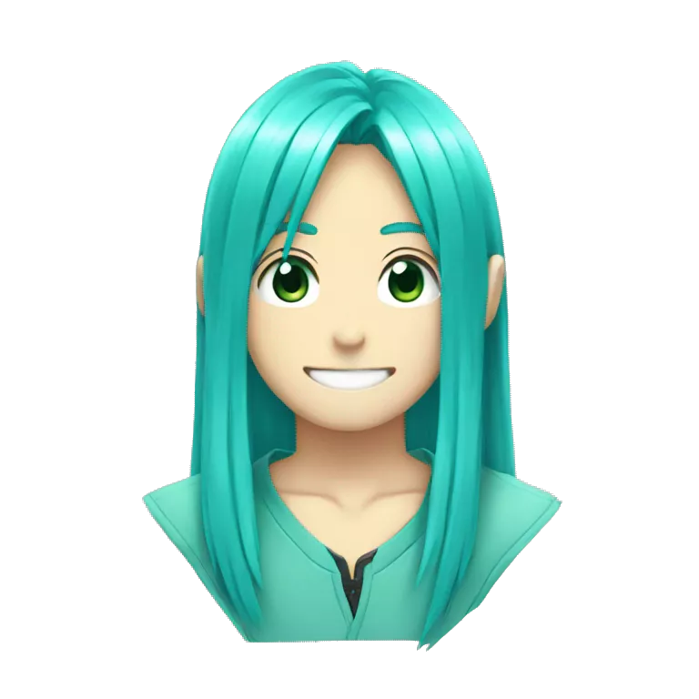guy with hatsune miku's hair