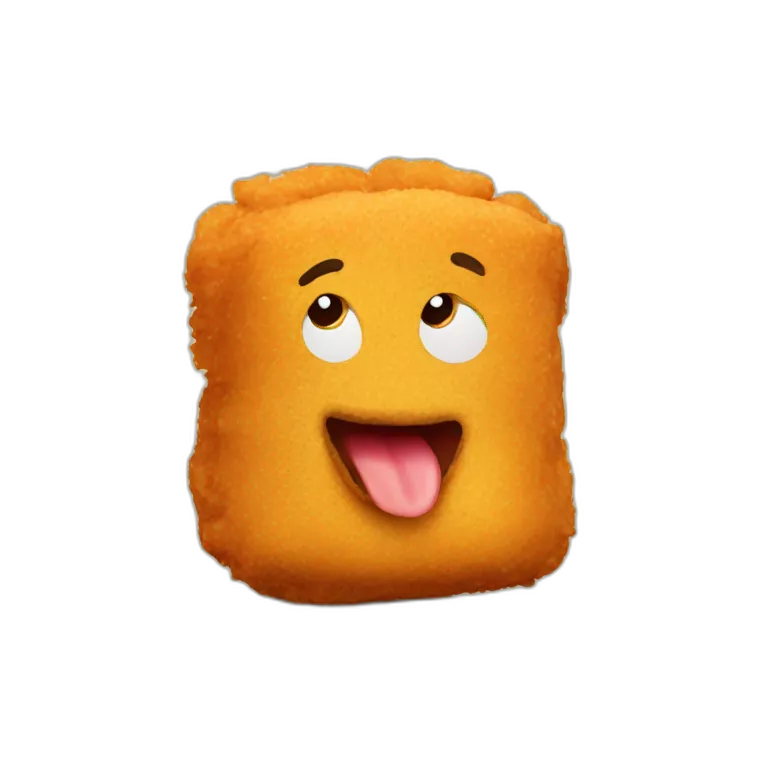 chicken nugget with a face