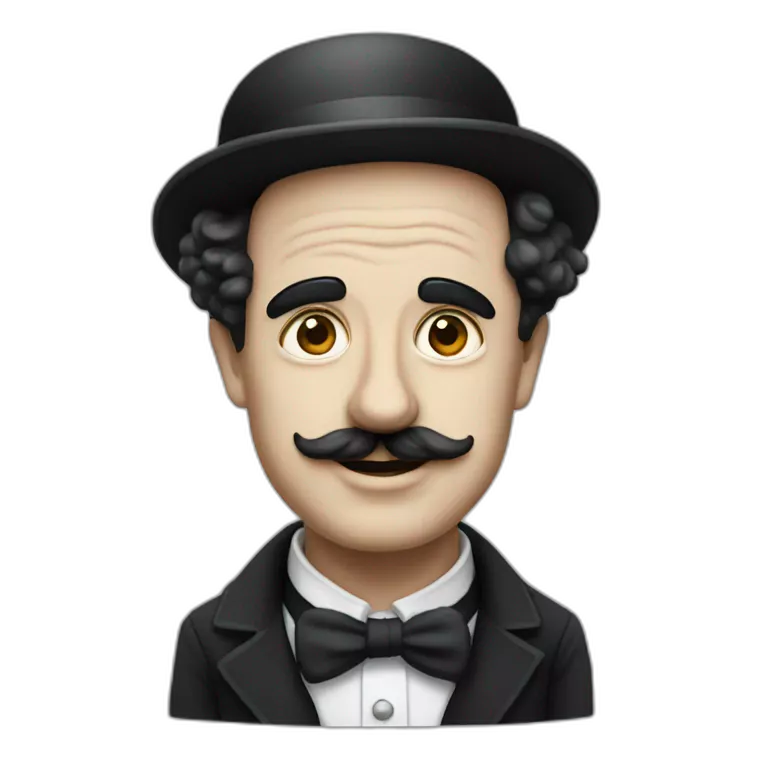 Charlie Chaplin without hat