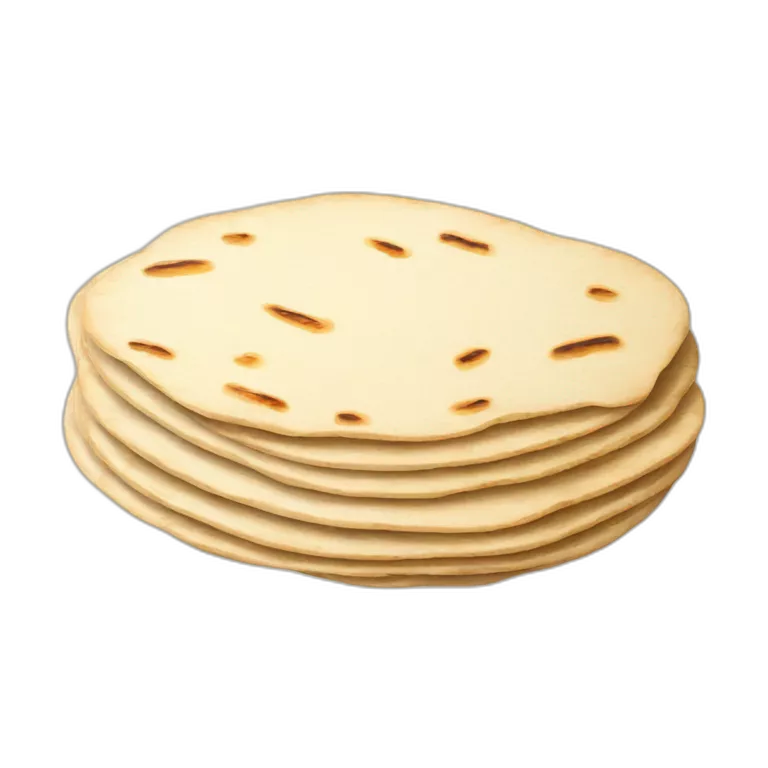 Small Stack of flour tortillas with some grill marks