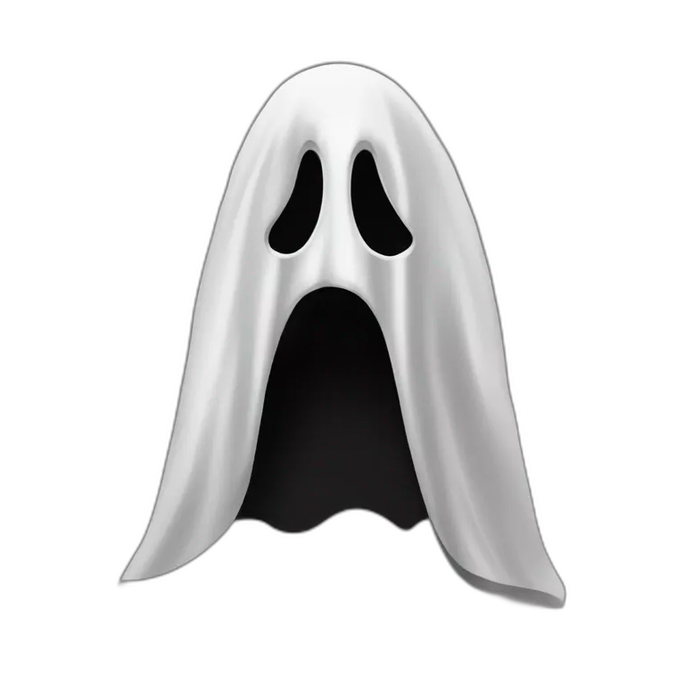 Ghost face maniac Black cloak white mask film scream
