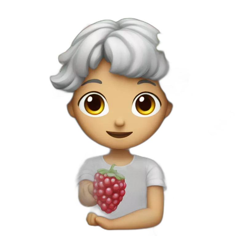 the berries round and ripe with angel wings