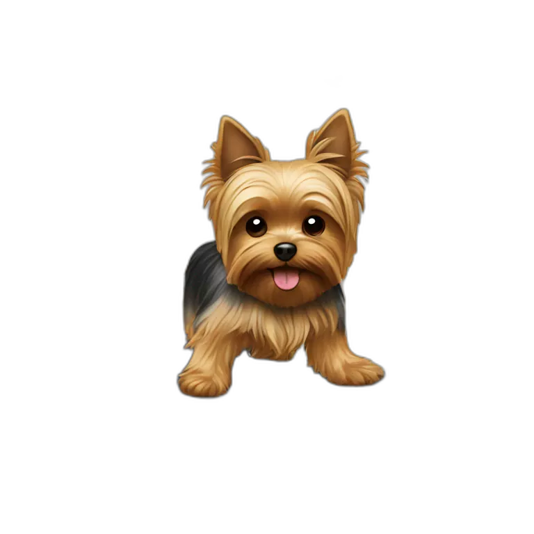 a yorkie dog using a skateboard