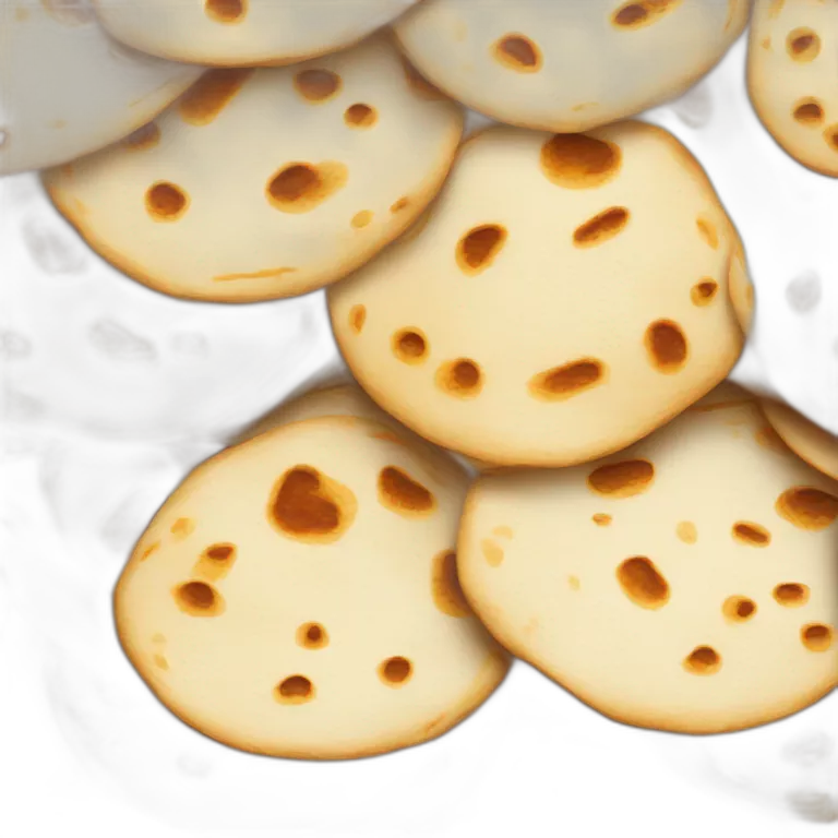 Small Stack of flour tortillas with some grill marks