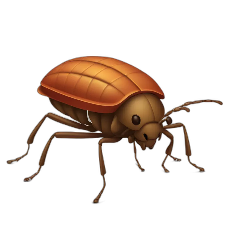 A bed bug with a machinegun