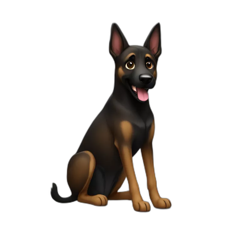 black-dog-malinois-happy