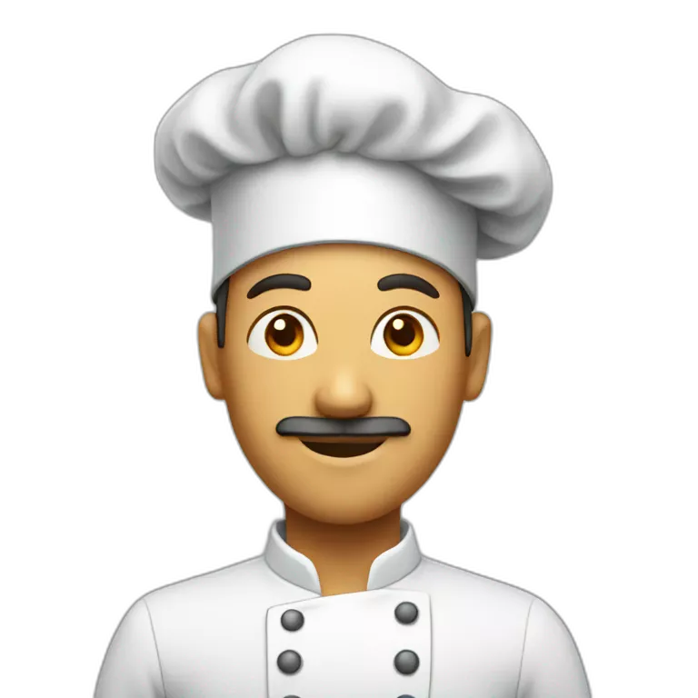 A chef with a chef hat