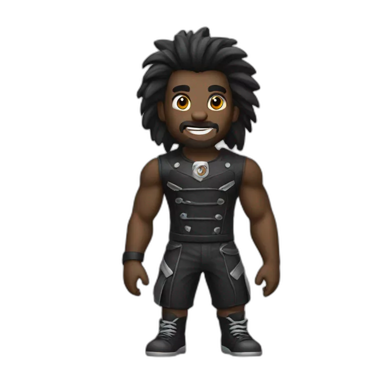 lobo preto de terno