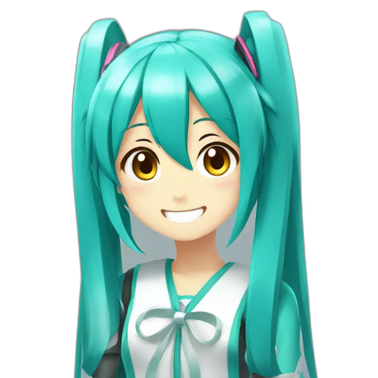 happy miku hatsune