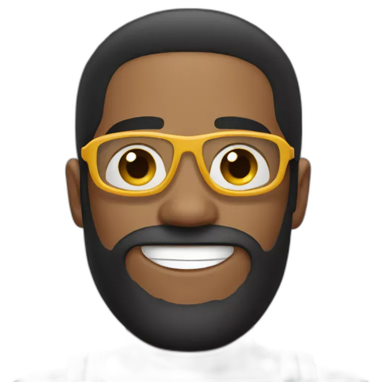 Swimmer googles black hair and beard
