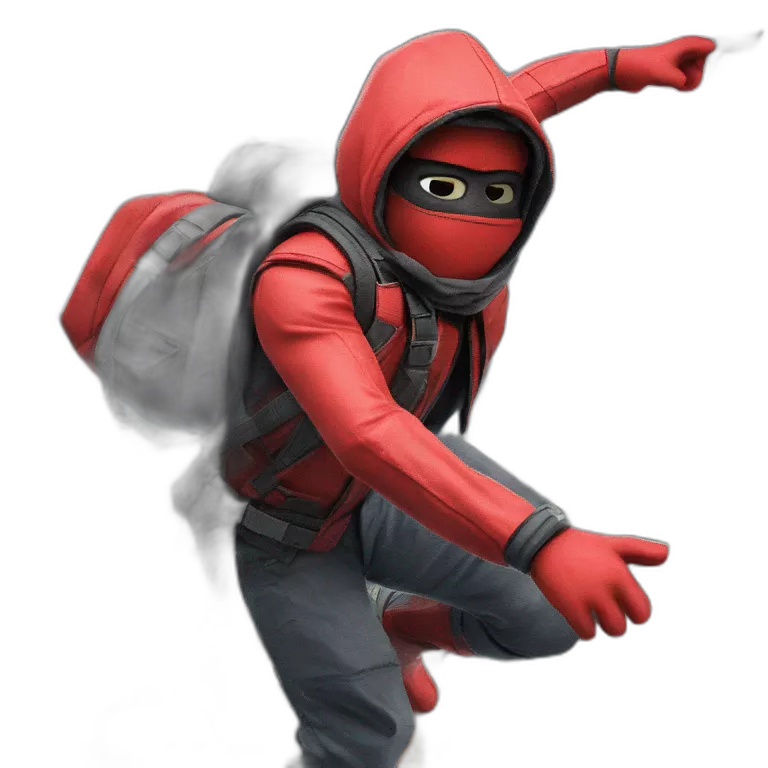 city superhero with backpack
