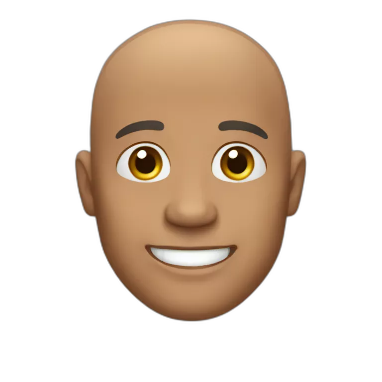 Happy bald father