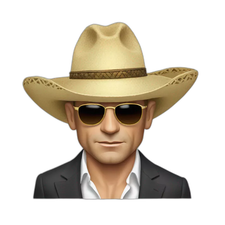 Daniel Craig wearing a sombrero