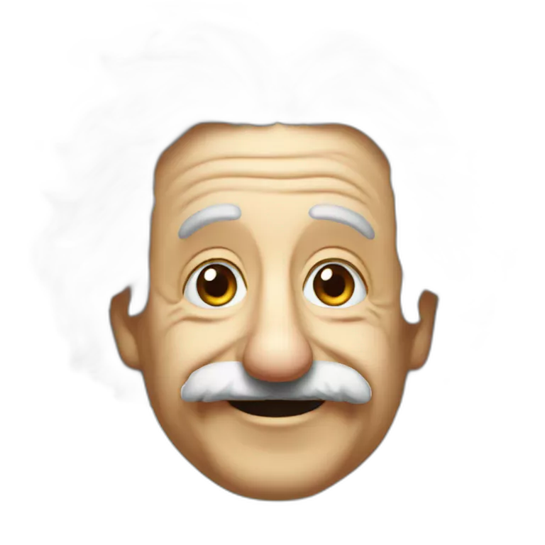 emoji d'albert einstein