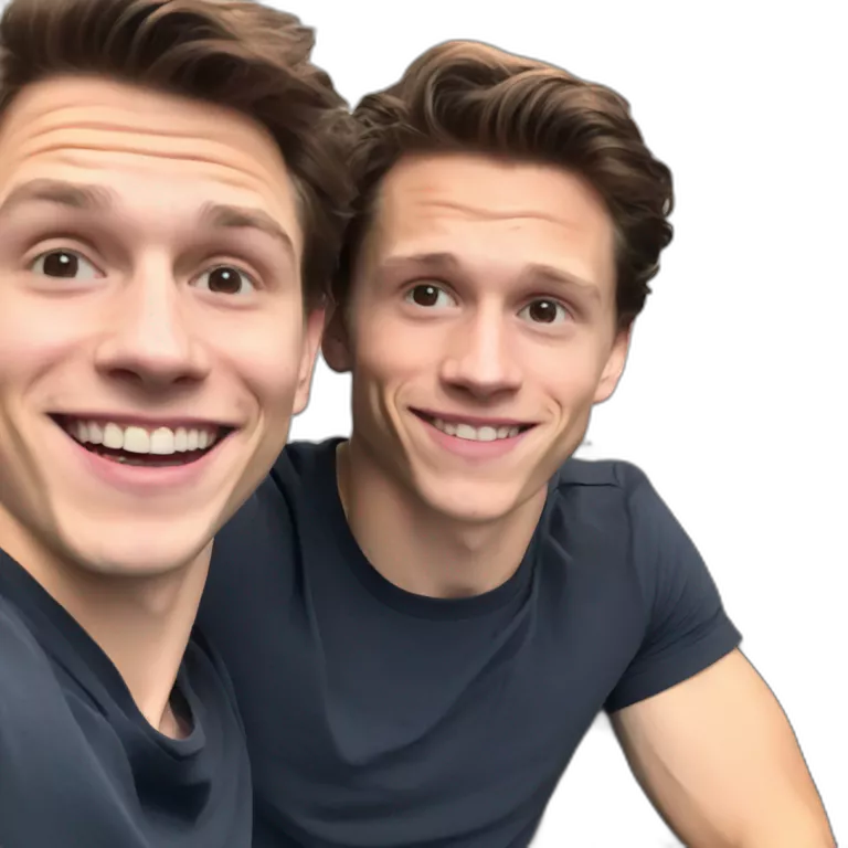 Black man behind Tom Holland