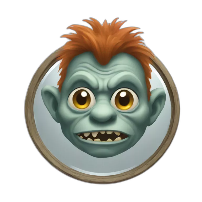 A troll with a distorted mirror