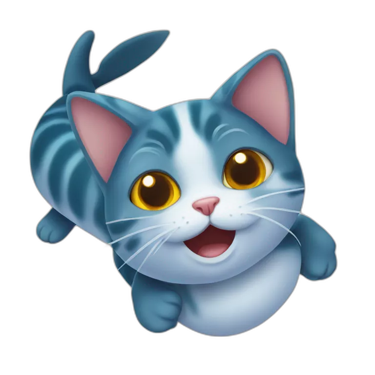 Katze mit Fisch