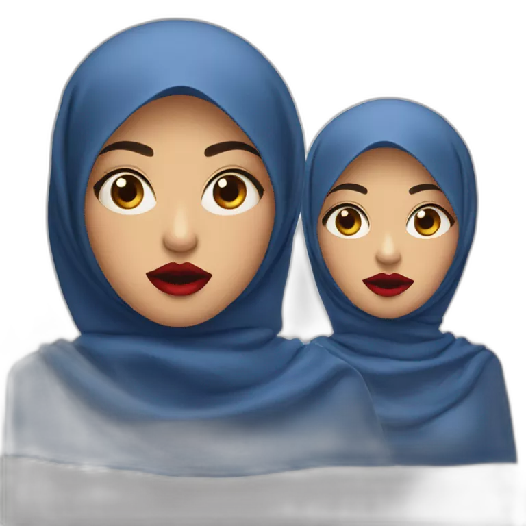 three-malay-women-wearing-blue-indigo-hijab-with-red-lipstick-with-shocked-face