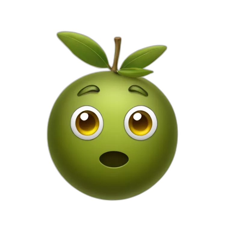 an olive on top of a weird olive
