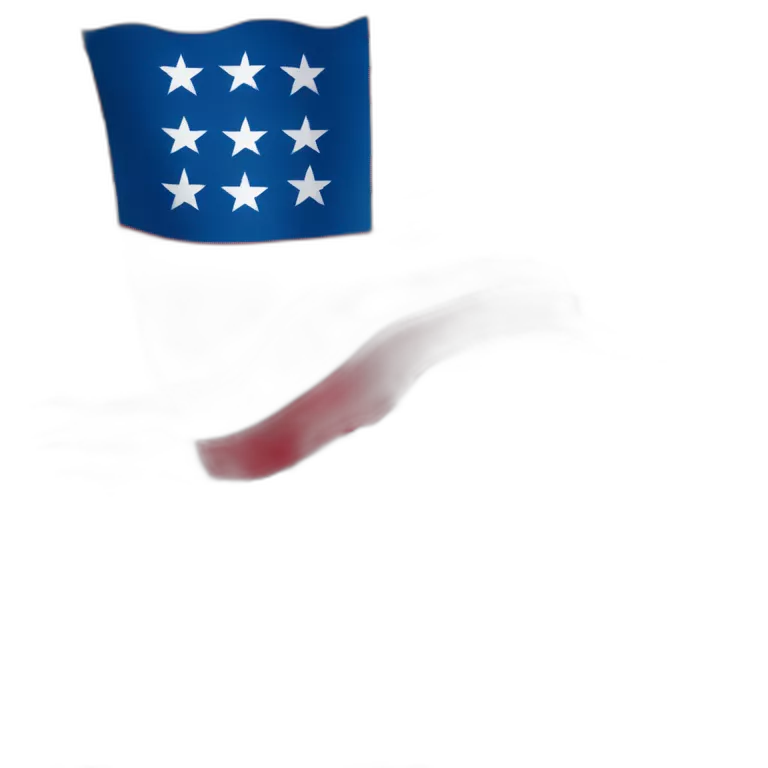 Flag of serbia on the usa
