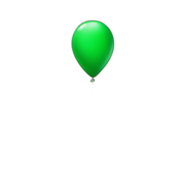 green baloon