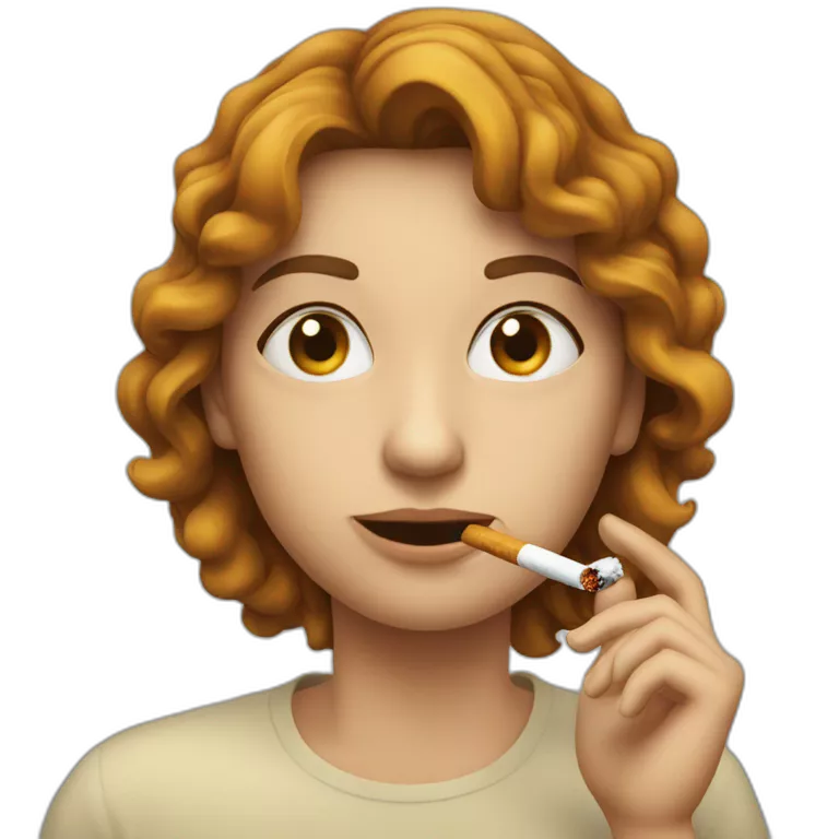 Une personne qui fume une cigarette