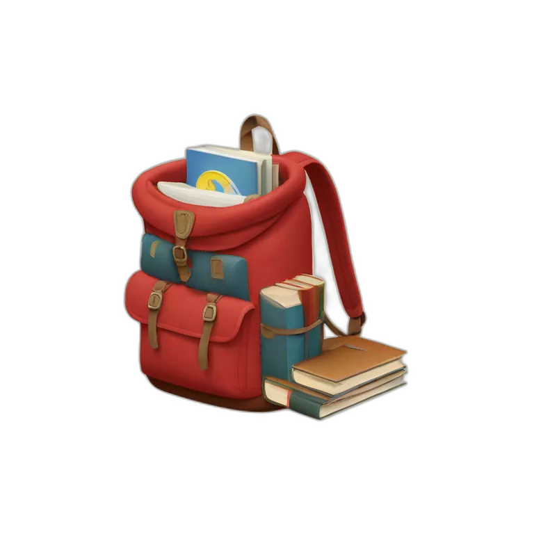 FJÄLLRÄVEN BACKPACK WITH BOOKS INSIDE