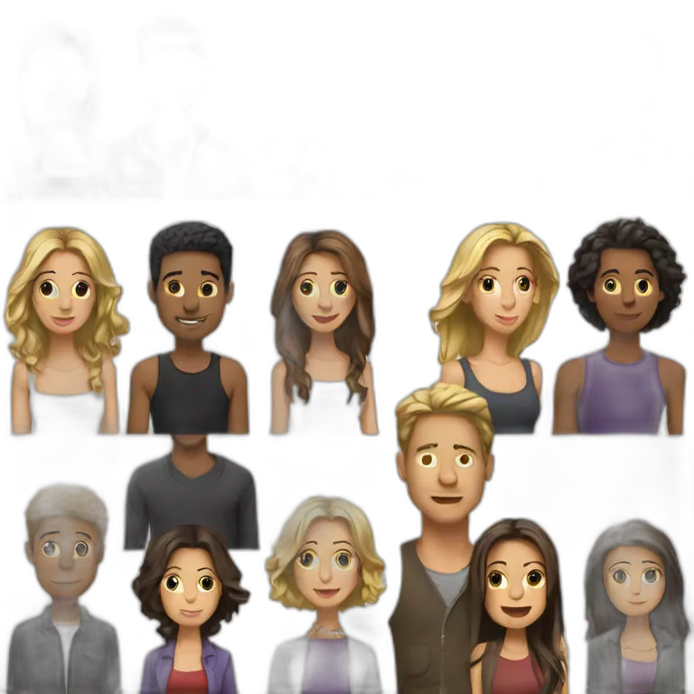 personnages de la série friends