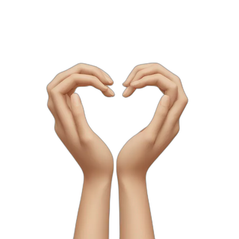 hands forming a heart