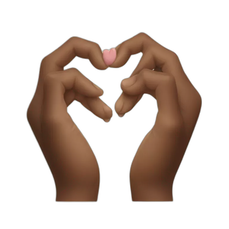 hands forming a heart