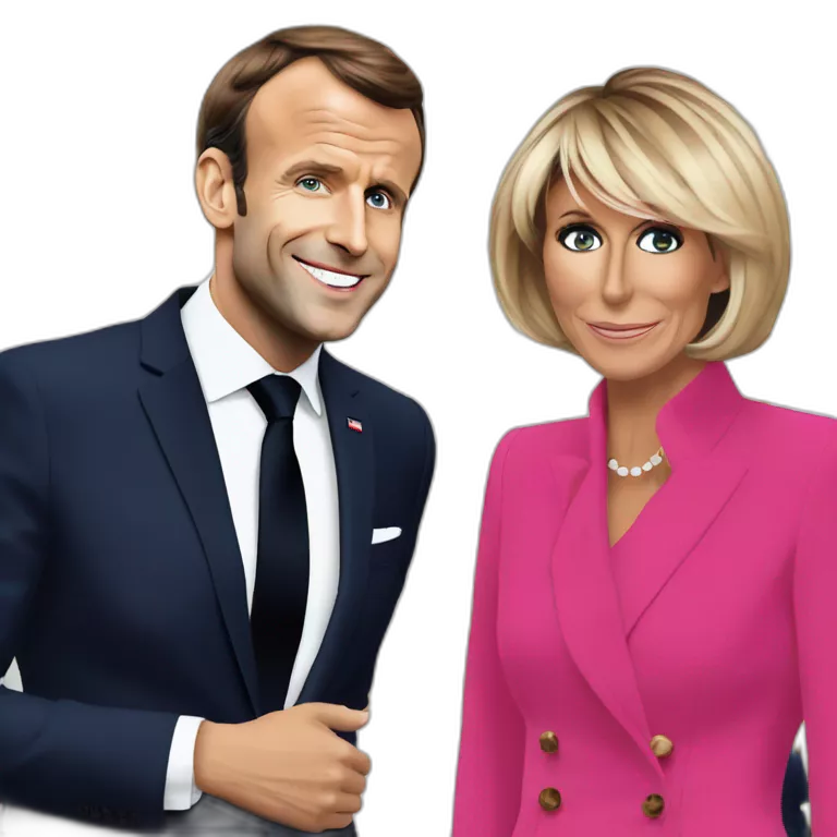 Emmanuel Macron sur Brigitte Macron