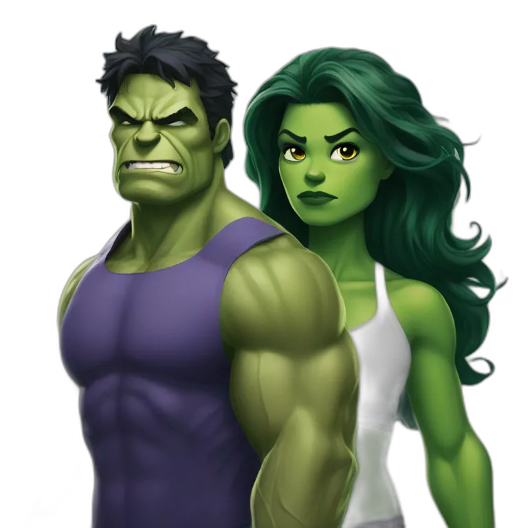 She Hulk and hulk