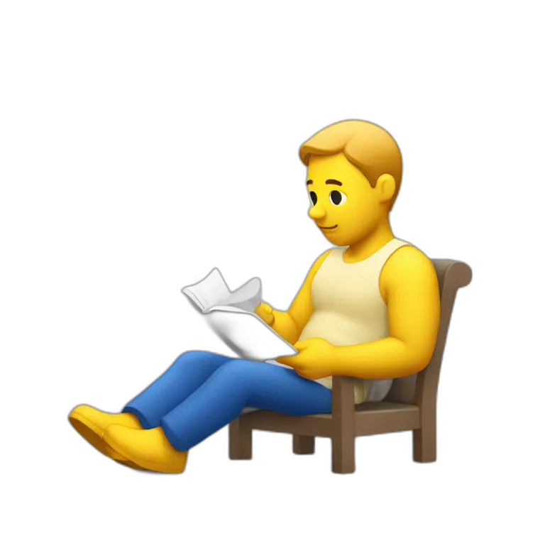 Ikea manual figure of a person thinking while reading the manual