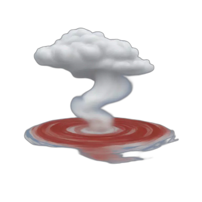 Cyclone with red wind