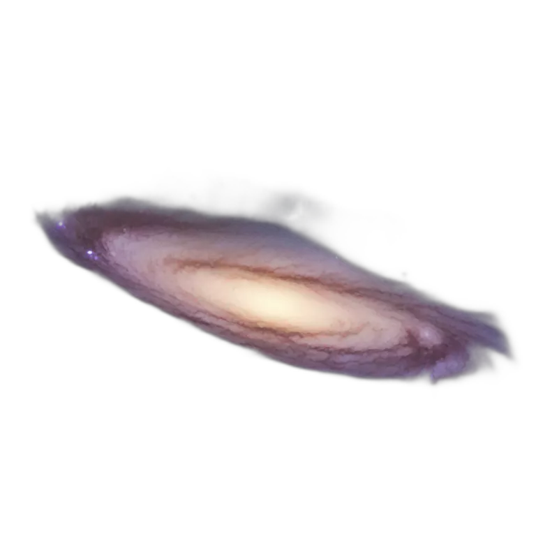 milky way, galaxy, cartoon illustration