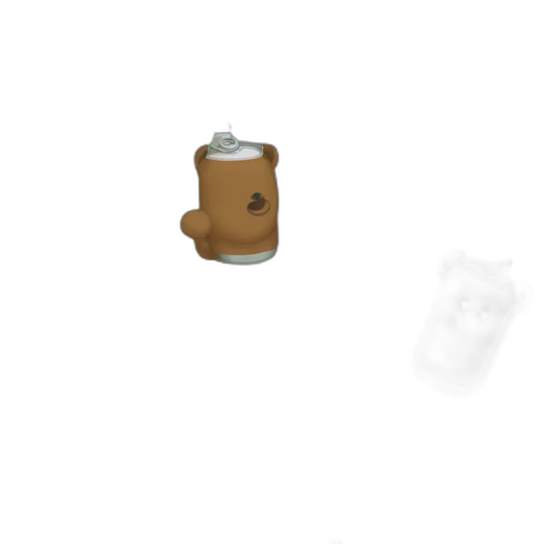 green soda can with a brown bear on the can