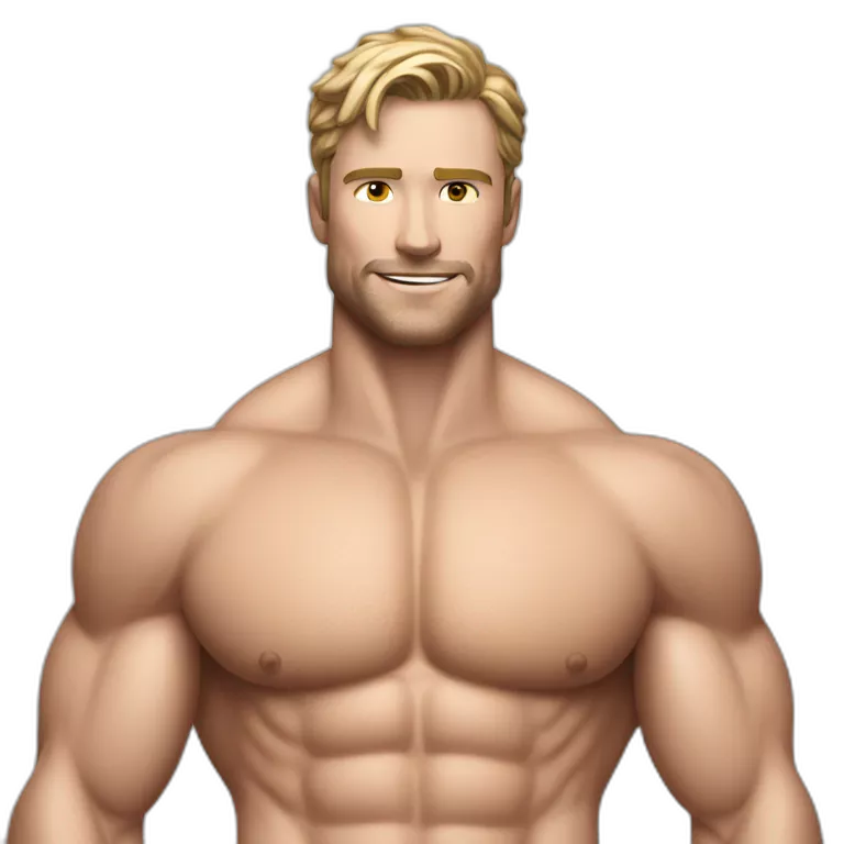 muscular man Take ShowerA muscular White man taking a shower