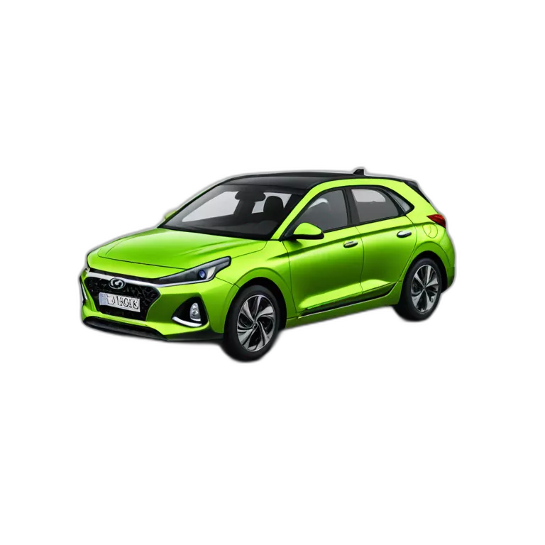 Voiture modèle i20 2024 hyundai couleur vert